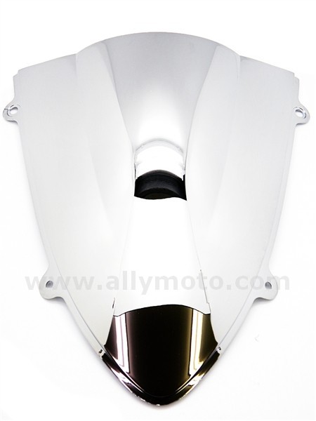 Kawasaki Ninja 250R Chrome Double Bubble Windscreen Shield 2008-2012-2